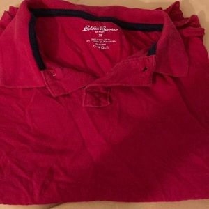 Short sleeve red polo Eddie Bauer kids size 20
